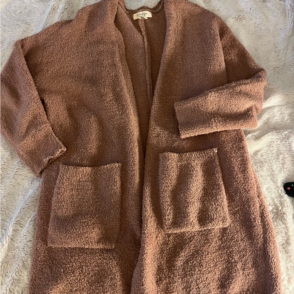 M Cozy Blush Cardigan